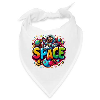 Space Astronautenkind - Bandana - Weiß - Vorne