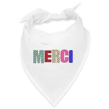 Vielen Dank - Bandana - Weiß - Vorne