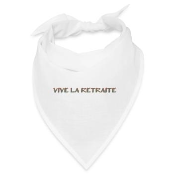 RUHESTAND. RUHESTAND. PENSIONIERT. RUHESTAND - Bandana - Weiß - Vorne