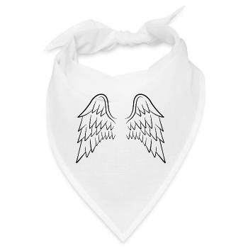 Engelsflügel Flügel - Bandana - Weiß - Vorne
