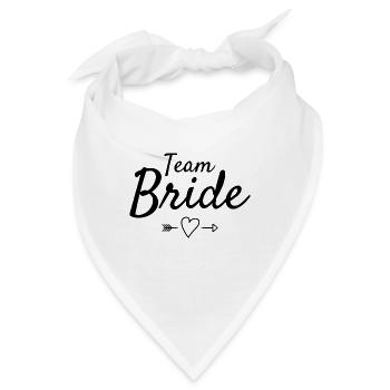 Team Braut - Bandana - Weiß - Vorne