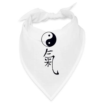 tao qi - Bandana - Weiß - Vorne