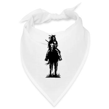 Indianer - Bandana - Weiß - Vorne
