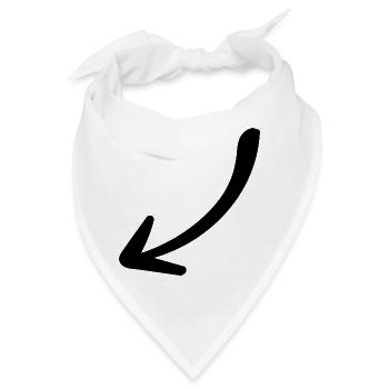 Pfeil - Pfeil - Bandana - Weiß - Vorne