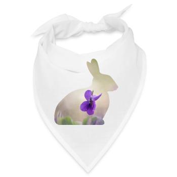 Hase Kaninchen - Bandana - Weiß - Vorne