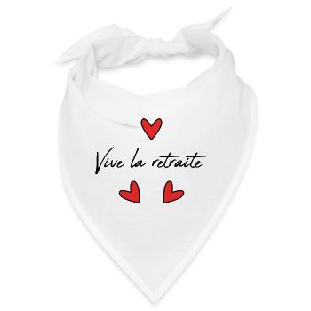 RUHESTAND. RUHESTAND. PENSIONIERT. RUHESTAND - Bandana - Weiß - Vorne