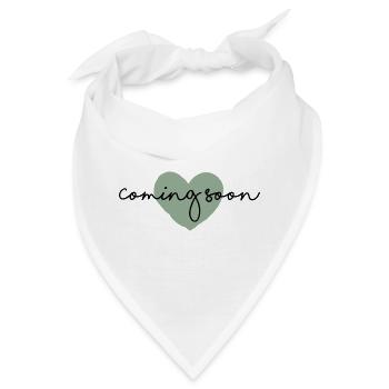 Coming soon - Babyankündigung - Bandana - Weiß - Vorne