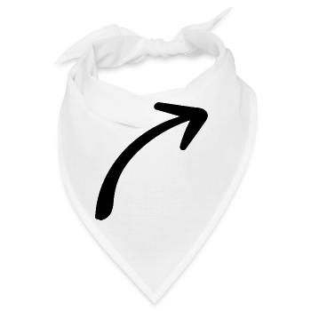Pfeil - Pfeil - Bandana - Weiß - Vorne