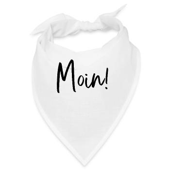 Moin Hamburg Plattdeutsch - Bandana - Weiß - Vorne