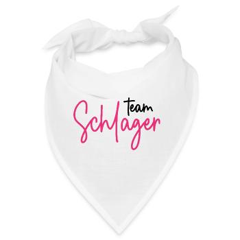 Team Schlager - Schlagerparty - Schlagermusik - Bandana - Weiß - Vorne