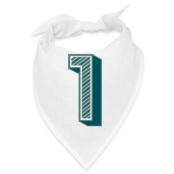 1. 1 JAHR. 1. JAHRESTAG - Bandana - Weiß - Vorne