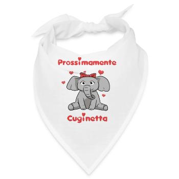 Prossimamente Cuginetta Dolce Elefante - Bandana - Weiß - Vorne