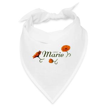 Marie Geburtstag Marie Namenstag Marie - Bandana - Weiß - Vorne