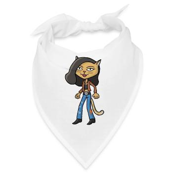 Cool Cat - Bandana - Weiß - Vorne