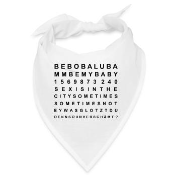 sehtest - Bandana - Weiß - Vorne