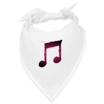 Musik Musiknote - Bandana - Weiß - Vorne