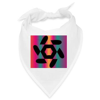 KUNST. GEEK. WEINLESE. GRAFIK. MANGA. ASIEN - Bandana - Weiß - Vorne