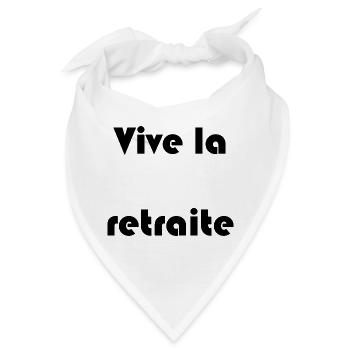 RUHESTAND. RUHESTAND. PENSIONIERT. RUHESTAND - Bandana - Weiß - Vorne