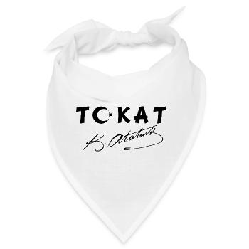 Tokat Türkei Flagge Ata - Bandana - Weiß - Vorne