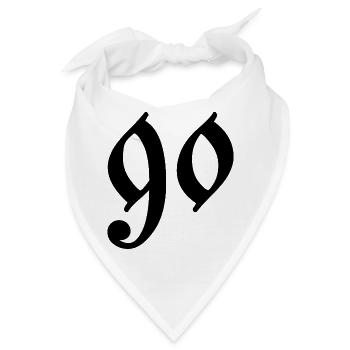 90 - Bandana - Weiß - Vorne