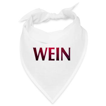 Wein - Bandana - Weiß - Vorne