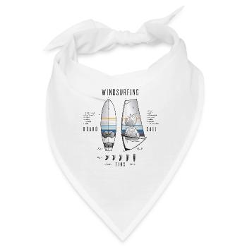 Windsurfausrüstung mit Flossen - Bandana - Weiß - Vorne
