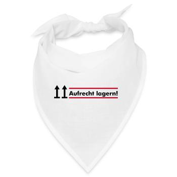 aufrecht lagern - Bandana - Weiß - Vorne