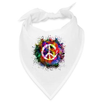 Frieden Harmonie - Bandana - Weiß - Vorne