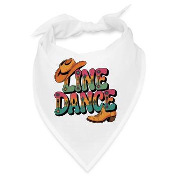 Line Dance mein Hobby - meine Passion - mein Ding - Bandana - Weiß - Vorne
