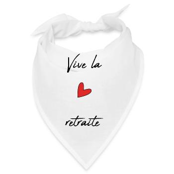 RUHESTAND. RUHESTAND. PENSIONIERT. RUHESTAND - Bandana - Weiß - Vorne