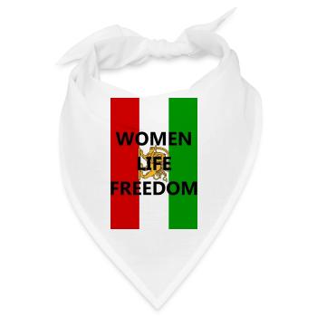 Iran Revolution | Women. Life. Freedom | Iran flag - Bandana - Weiß - Vorne