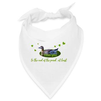 I love you - Bandana - Weiß - Vorne