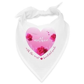 mother Mummy mom mama - Bandana - Weiß - Vorne