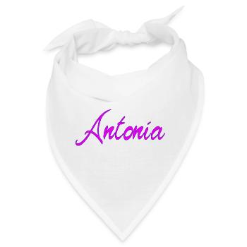 Antonia Neon Script - Bandana - Weiß - Vorne