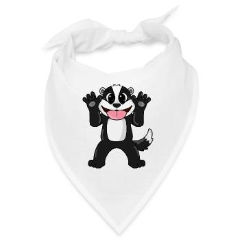Dachs - Bandana - Weiß - Vorne