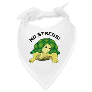 no stress - Bandana - Weiß - Vorne