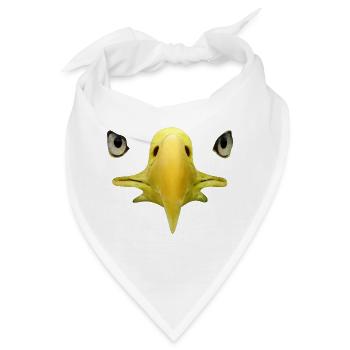 Schnabel, Augen von Weißkopftseeadler, Falknerei - Bandana - Weiß - Vorne