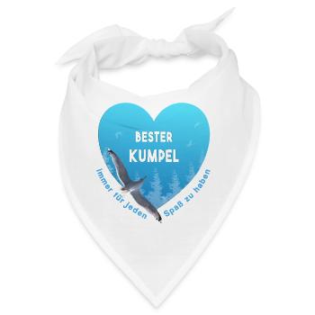 bester Kumpel - Bandana - Weiß - Vorne