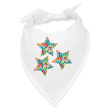 STERN. STERNE. STERN. STERNE. FEST. JAHRESTAG - Bandana - Weiß - Vorne