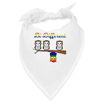 Bi Different Bisexual Pride Lustig Fun Bi Spruch - Bandana - Weiß - Vorne