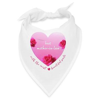 best mother in law - Bandana - Weiß - Vorne