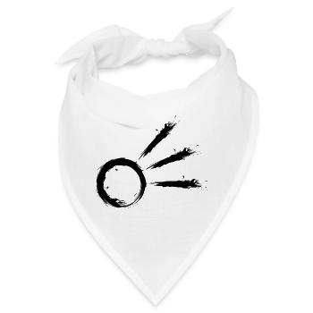 Komet Symbol Schweifstern Astrologie Astronomie - Bandana - Weiß - Vorne