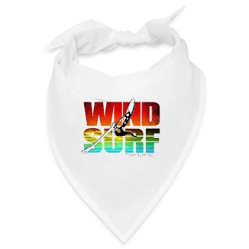 Windsurfen fürs Leben - Bandana - Weiß - Vorne