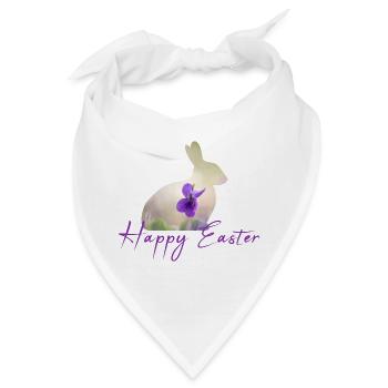 Happy Easter - Bandana - Weiß - Vorne