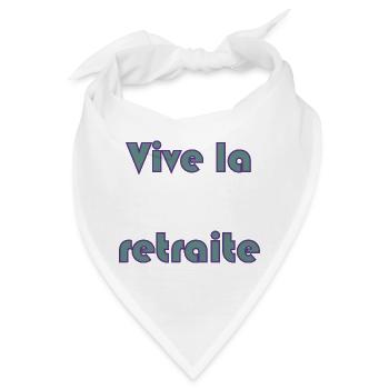 RUHESTAND. RUHESTAND. PENSIONIERT. RUHESTAND - Bandana - Weiß - Vorne