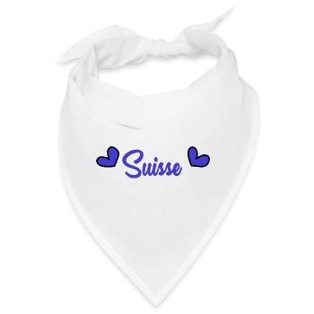 SCHWEIZ. LAND. GENF. HUMOR. LAND - Bandana - Weiß - Vorne