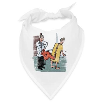 Gewissenhafter Urologe Harnleiter - Bandana - Weiß - Vorne
