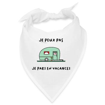 ICH KANN NICHT. - Urlaub. ES LEBE DER URLAUB. URLAUB - Bandana - Weiß - Vorne