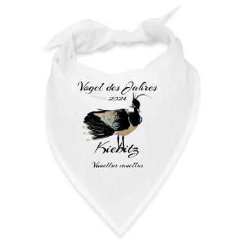 Kiebitz, Vogel des Jahres 2024 - Bandana - Weiß - Vorne