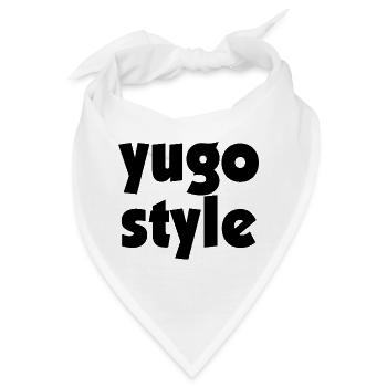 Yugo style - united style of Balkan - Bandana - Weiß - Vorne